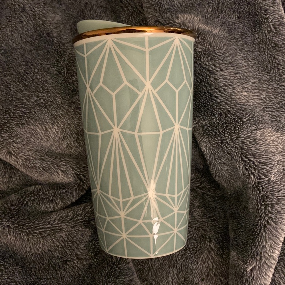 Starbucks Ceramic Geometric Diamond Tumbler 12 oz - Brand New/Never Used
